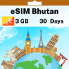 eSIM Bhutan - 3 GB - 30 Days
