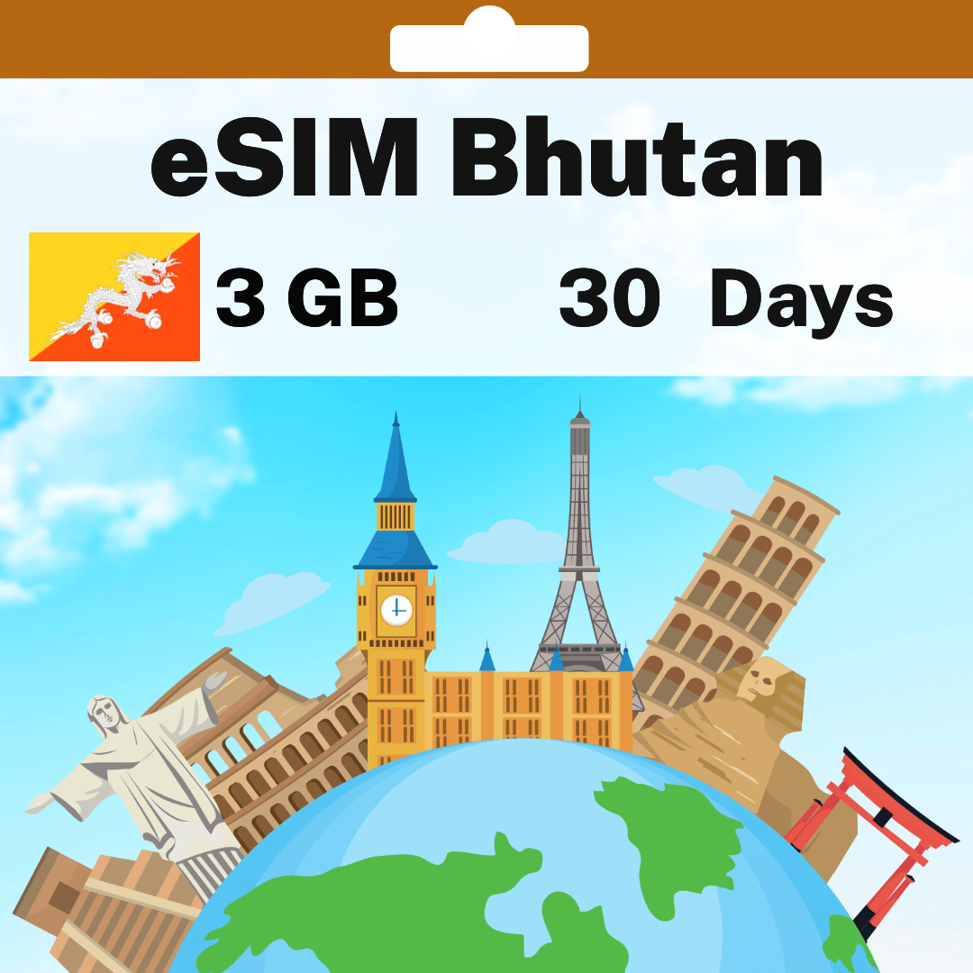 2f3f0211-1286-43b2-85c4-4f5ddaa68e42.png eSIM Bhutan - 3 GB - 30 Days