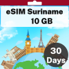 eSIM Suriname - 10 GB - 30 Days