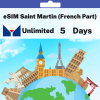 eSIM Saint Martin (French Part) - Unlimited - 5 Days