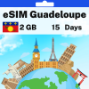 eSIM Guadeloupe - 2 GB - 15 Days