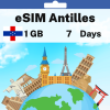 eSIM Antilles - 1 GB - 7 Days
