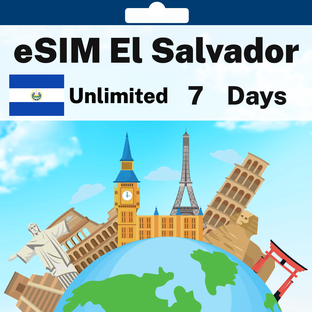 45584644-6c04-4808-b323-ce406c27f96b.png eSIM El Salvador - Unlimited - 7 Days
