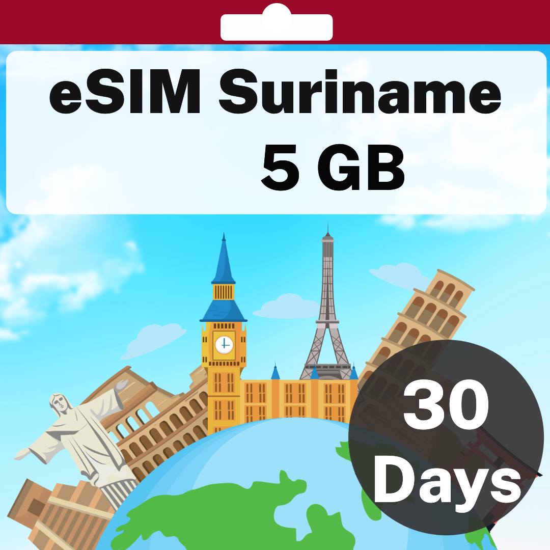 4b95851c-962d-41e4-9f2a-f2f3d5ef0a06.png eSIM Suriname - 5 GB - 30 Days