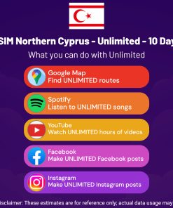 eSIM Northern Cyprus - Unlimited - 10 Days
