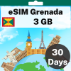 eSIM Grenada - 3 GB - 30 Days