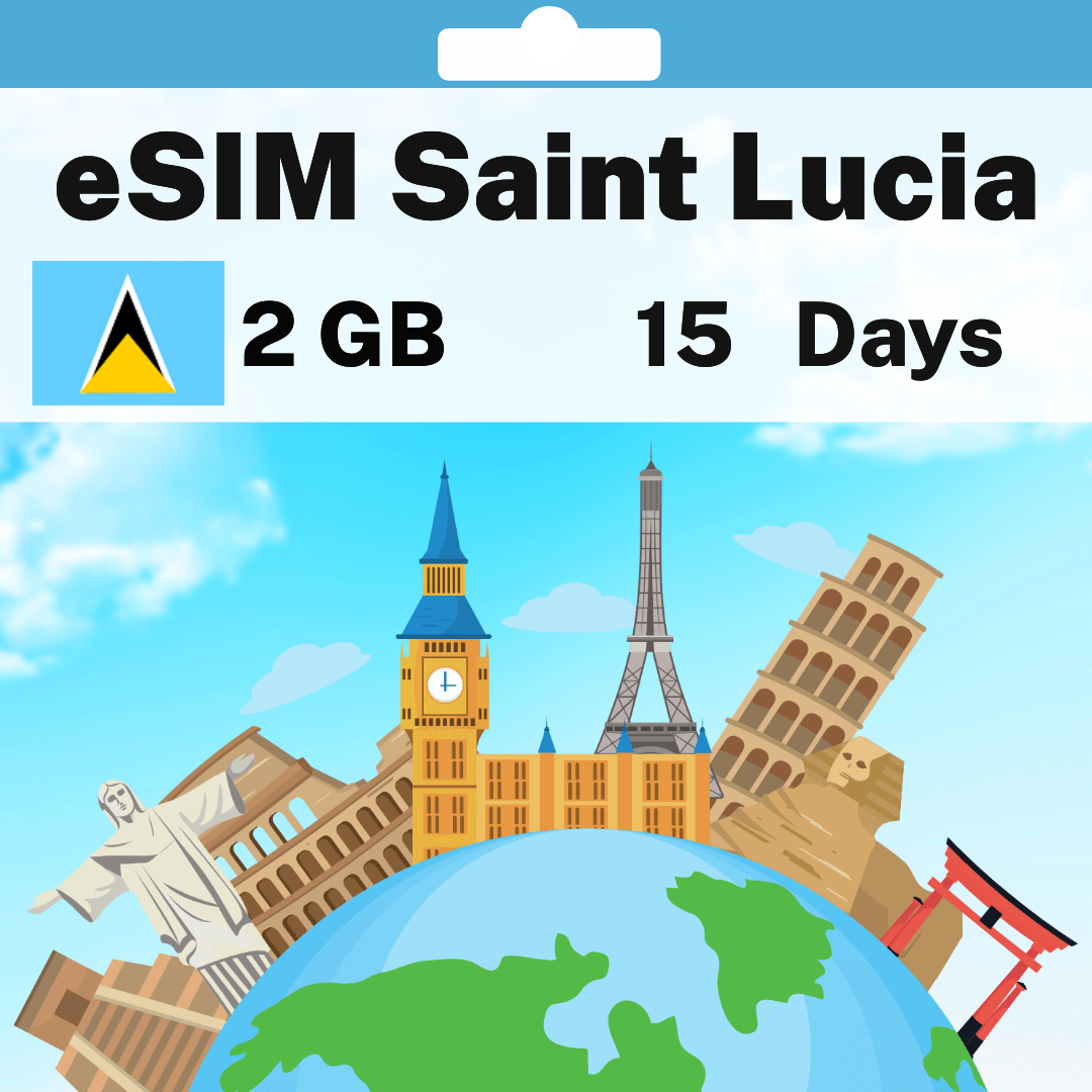 66bd4160-2d3e-4d7e-9063-5327069dbf32.png eSIM Saint Lucia - 2 GB - 15 Days