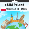 eSIM Poland - Unlimited - 3 Days