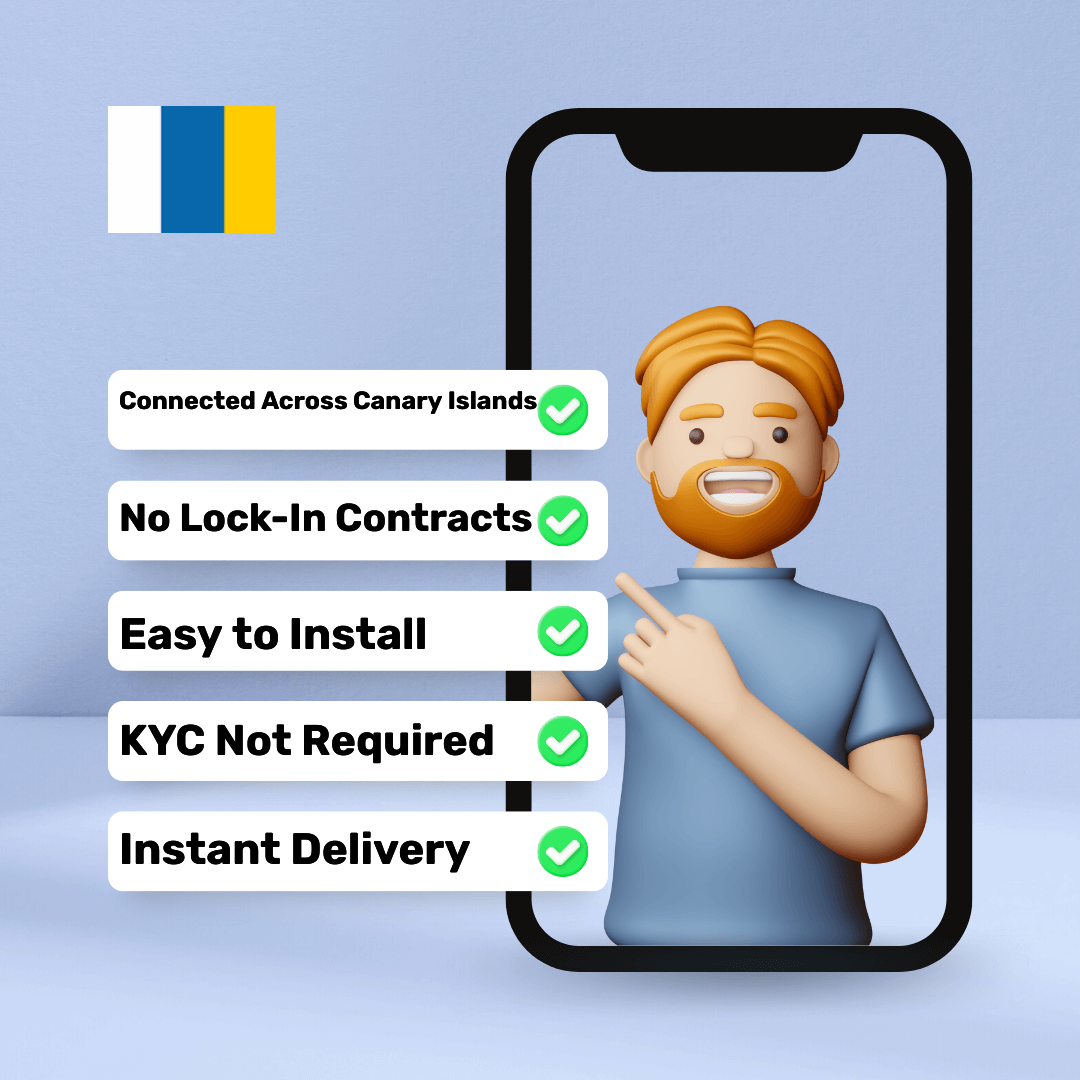 70fa24b6-6263-4e04-b72e-394855d05754.png eSIM Canary Islands - Unlimited - 3 Days