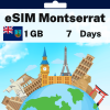 eSIM Montserrat - 1 GB - 7 Days