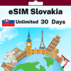 eSIM Slovakia - Unlimited - 30 Days