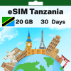 eSIM Tanzania - 20 GB - 30 Days