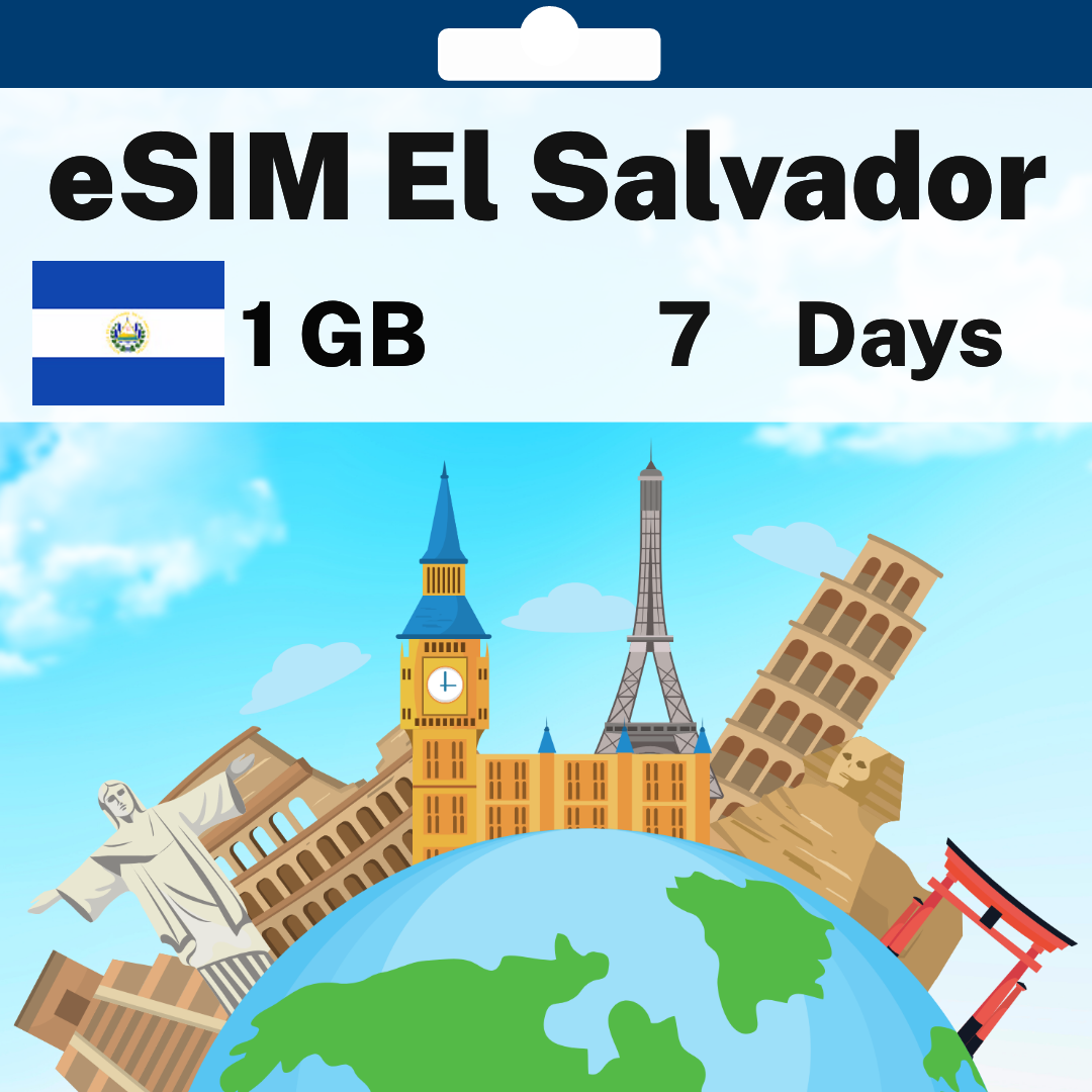 97e61dae-f8c5-430f-8bef-e6f0f148c668.png eSIM El Salvador - 1 GB - 7 Days