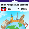 eSIM Antigua And Barbuda - 1 GB - 7 Days