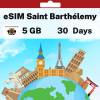 eSIM Saint Barthélemy - 5 GB - 30 Days