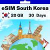 eSIM Corée du Sud - 20 Go - 30 jours