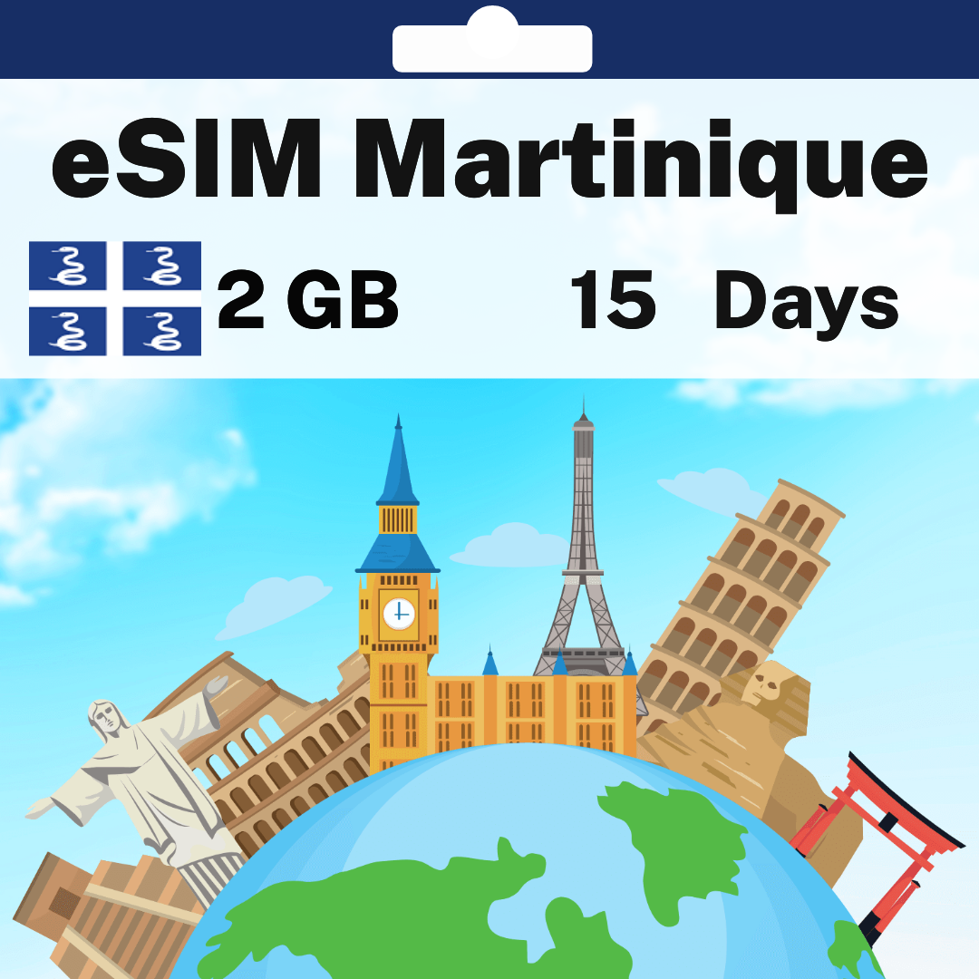 aaabd539-9d79-4591-a087-7be49965990f.png eSIM Martinique - 2 GB - 15 Days