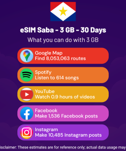 eSIM Saba - 3 GB - 30 Days