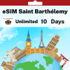 eSIM Saint Barthélemy - Unlimited - 10 Days