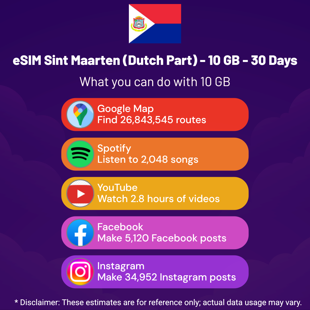 c8039de9-ccd3-45a0-a127-c45668371410.png eSIM Sint Maarten (Dutch Part) - 10 GB - 30 Days