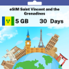 eSIM Saint Vincent and the Grenadines - 5 GB - 30 Days