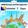 eSIM Bosnia and Herzegovina - Unlimited - 7 Days
