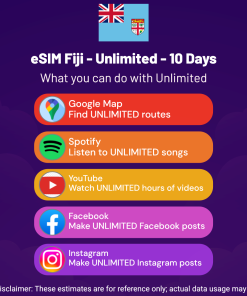 eSIM Fiji - Unlimited - 10 Days