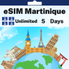 eSIM Martinique - Unlimited - 5 Days