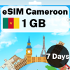 eSIM Cameroon - 1 GB - 7 Days