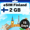 eSIM Finland - 2 GB - 15 Days