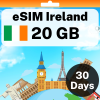 eSIM Ireland - 20 GB - 30 Days