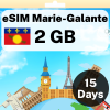 eSIM Marie-Galante - 2 GB - 15 Days