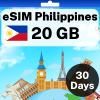 eSIM Philippines - 20 GB - 30 Days