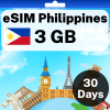 eSIM Philippines - 3 GB - 30 Days
