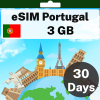 eSIM Portugal - 3 GB - 30 Days