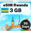 eSIM Rwanda - 3 GB - 30 Days