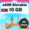 eSIM Slovakia - 10 GB - 30 Days
