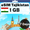 eSIM Tajikistan - 1 GB - 7 Days