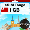 eSIM Tonga - 1 GB - 7 Days