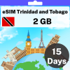 eSIM Trinidad and Tobago - 2 GB - 15 Days