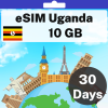 eSIM Uganda - 10 GB - 30 Days