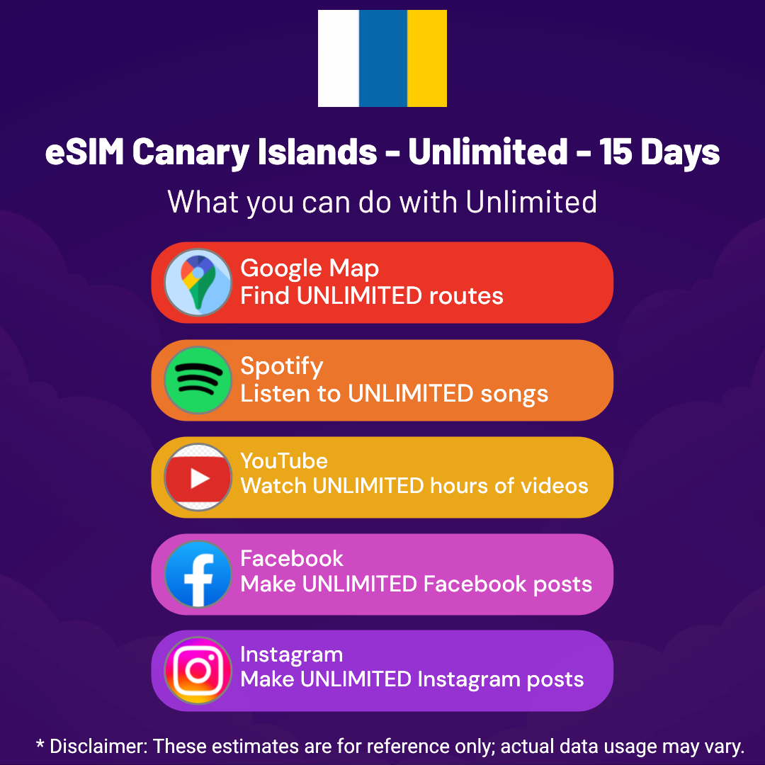 f526d790-bbf1-4899-8643-1de9bcf9d514.png eSIM Canary Islands - Unlimited - 15 Days