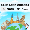 eSIM Latin America - 20 GB - 30 Days