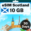 eSIM Scotland - 10 GB - 30 days