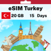eSIM Turkey - 20 GB - 15 days