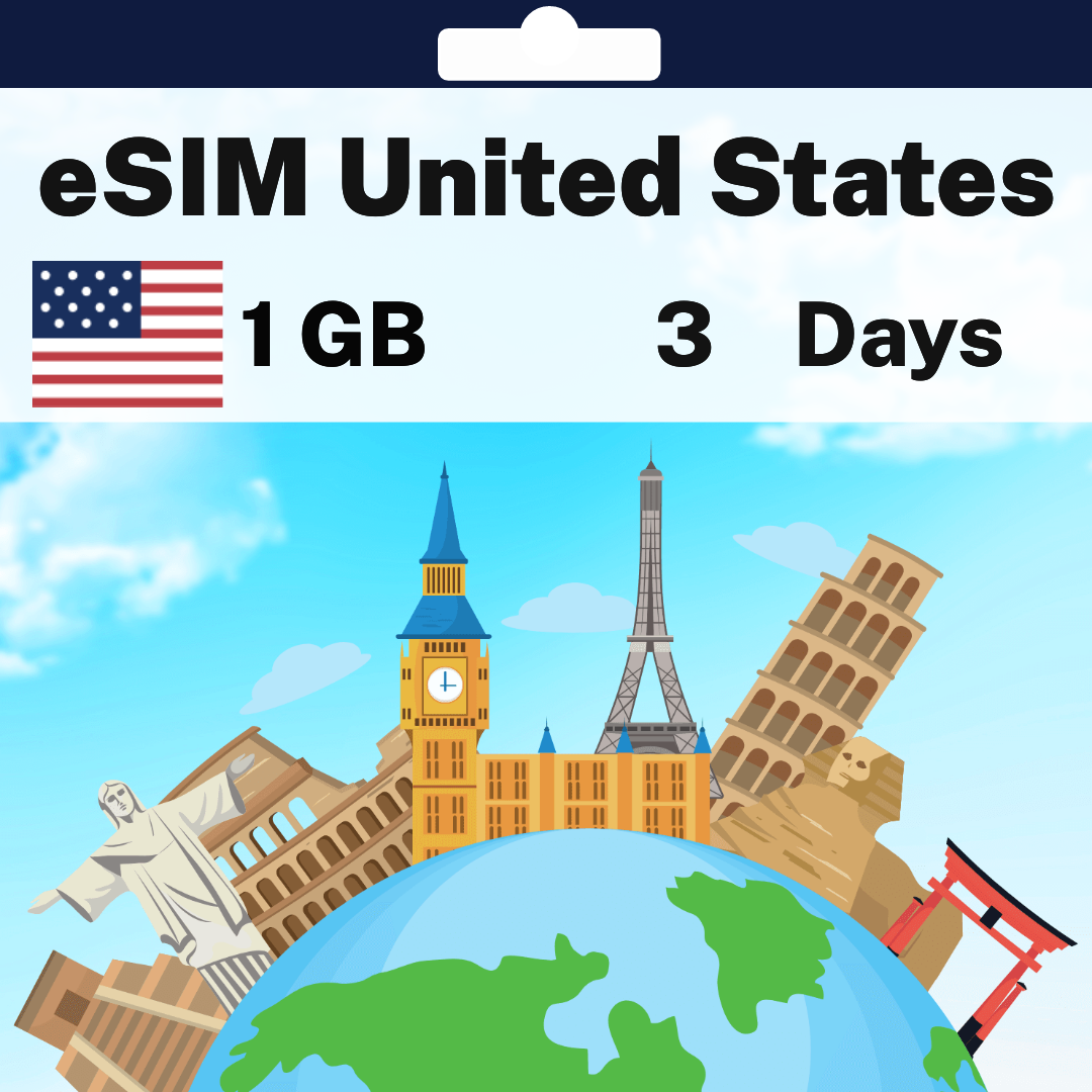 38d9ac09-8ccf-4f41-a03f-95eaa0e9079a.png eSIM United States - 1 GB - 10 SMS - 10 Mins - 3 days