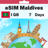 eSIM Maldives - 1 GB - 7 days