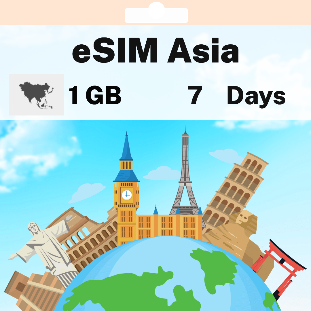 63bef9b5-ad94-4d57-bf72-164b0c31bfc1.png eSIM Asia - 1 GB - 7 days
