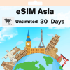eSIM Asia - Unlimited - 30 days