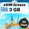 eSIM Greece - 3 GB - 30 days